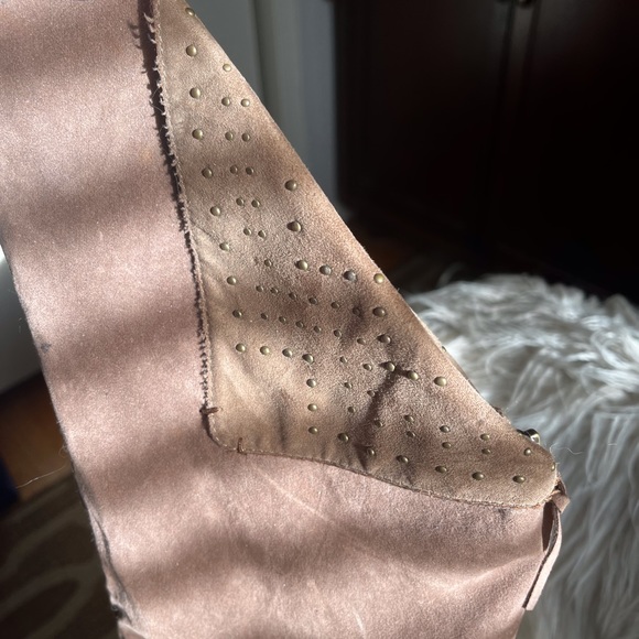 Over the knee micro suede boots. - Picture 2 of 5